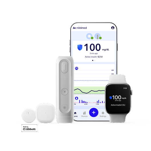 MiniMed Flex system with Instinct sensor and Simplera Sync sensor options