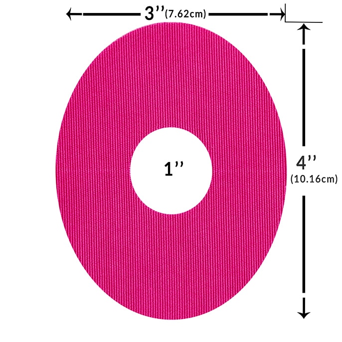 Pink StayPut™ Oval Patch