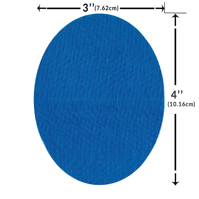 StayPut™ Oval Patch, Solid with No Cutout, Blue