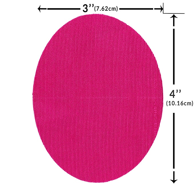 StayPut™ Oval Patch, Solid with No Cutout, Pink